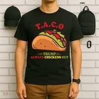 Funny Taco Trump Always Chickens Out T-Shirt thumb 6