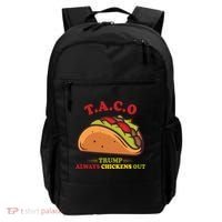 Funny Taco Trump Always Chickens Out Backpack thumb 0