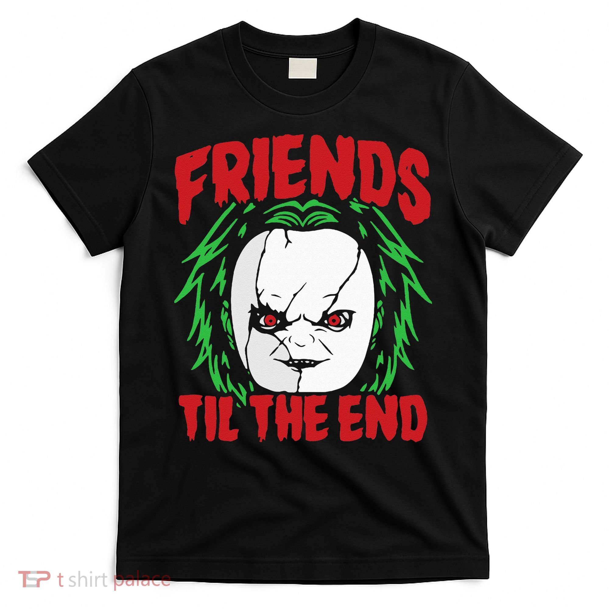 Friends Till The End Lazy Halloween Costume Horror Movie T-Shirt