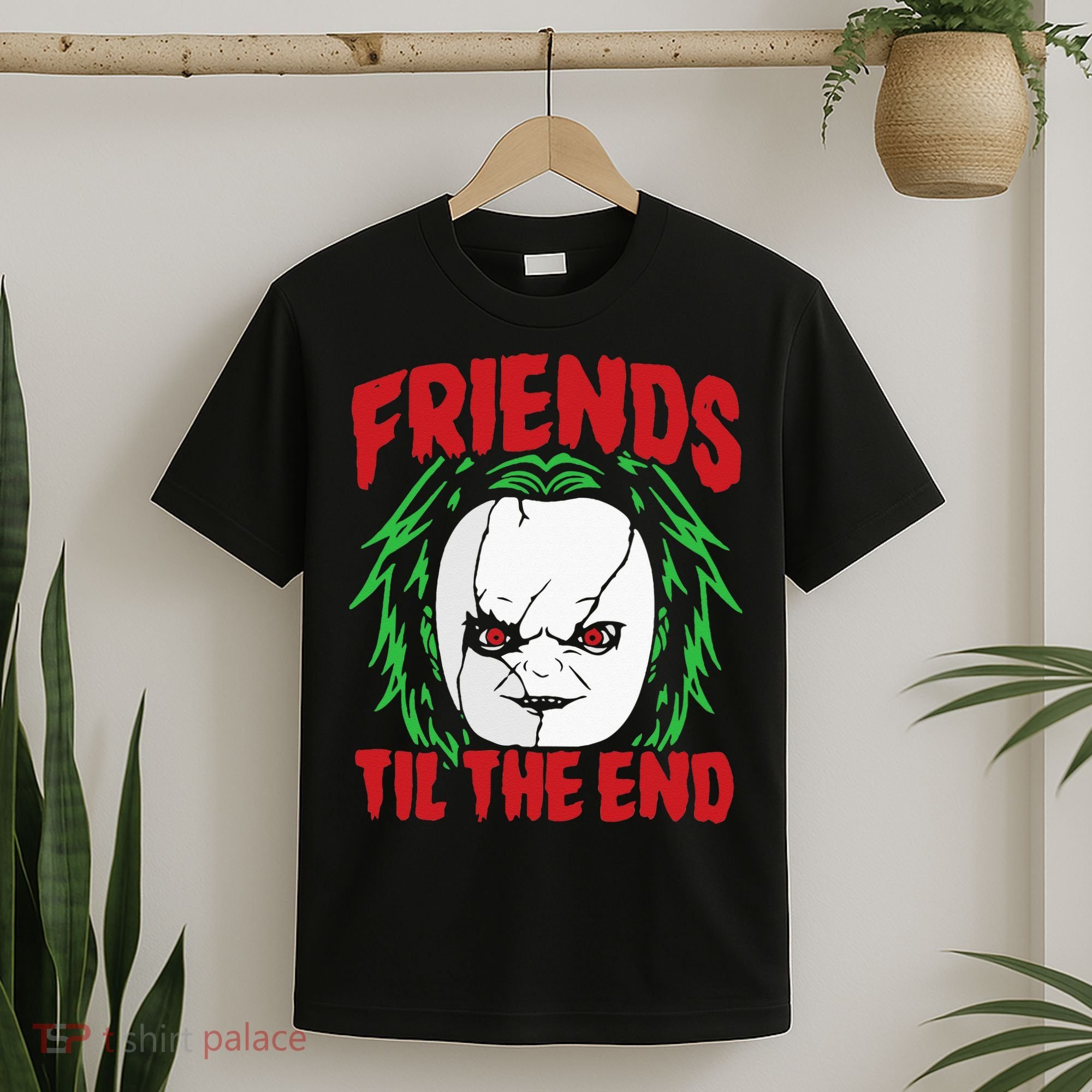 Friends Till The End Lazy Halloween Costume Horror Movie T-Shirt