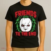 Friends Till The End Lazy Halloween Costume Horror Movie T-Shirt thumb 3