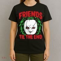 Friends Till The End Lazy Halloween Costume Horror Movie T-Shirt thumb 4