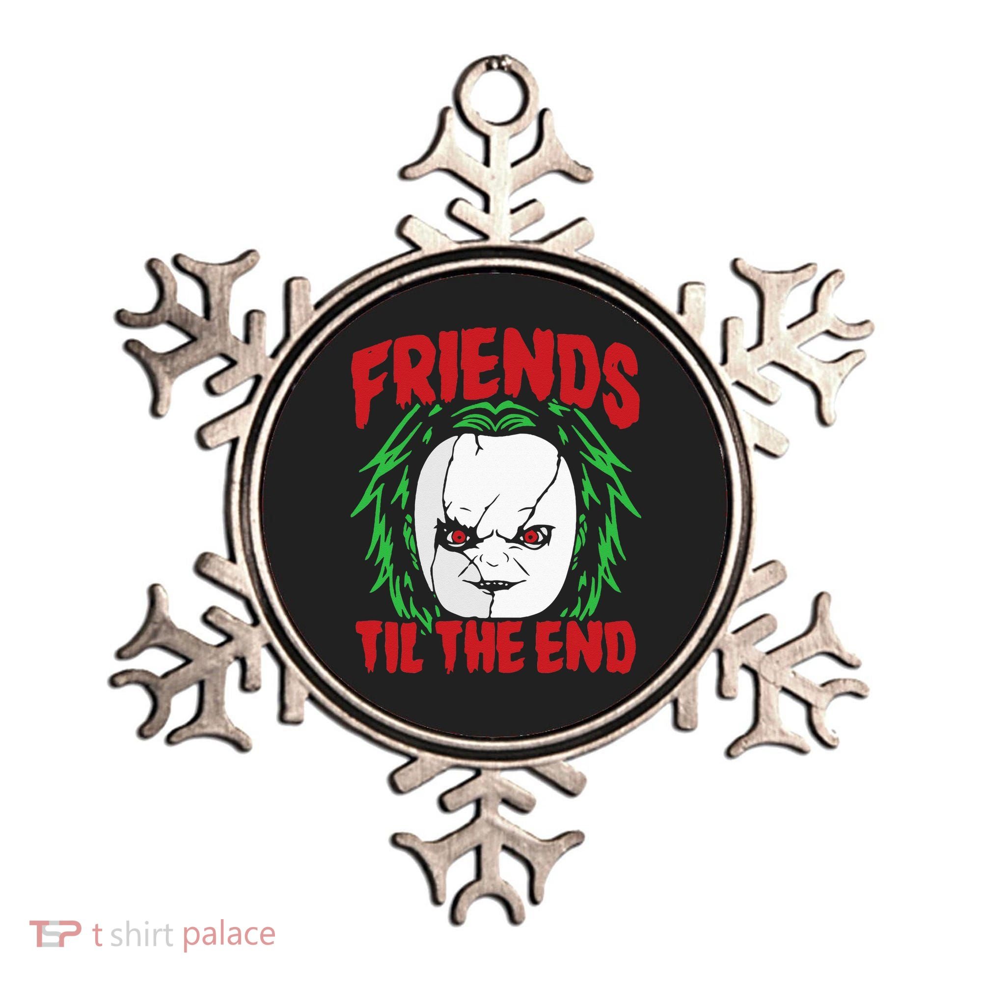 Friends Till The End Lazy Halloween Costume Horror Movie Ornament