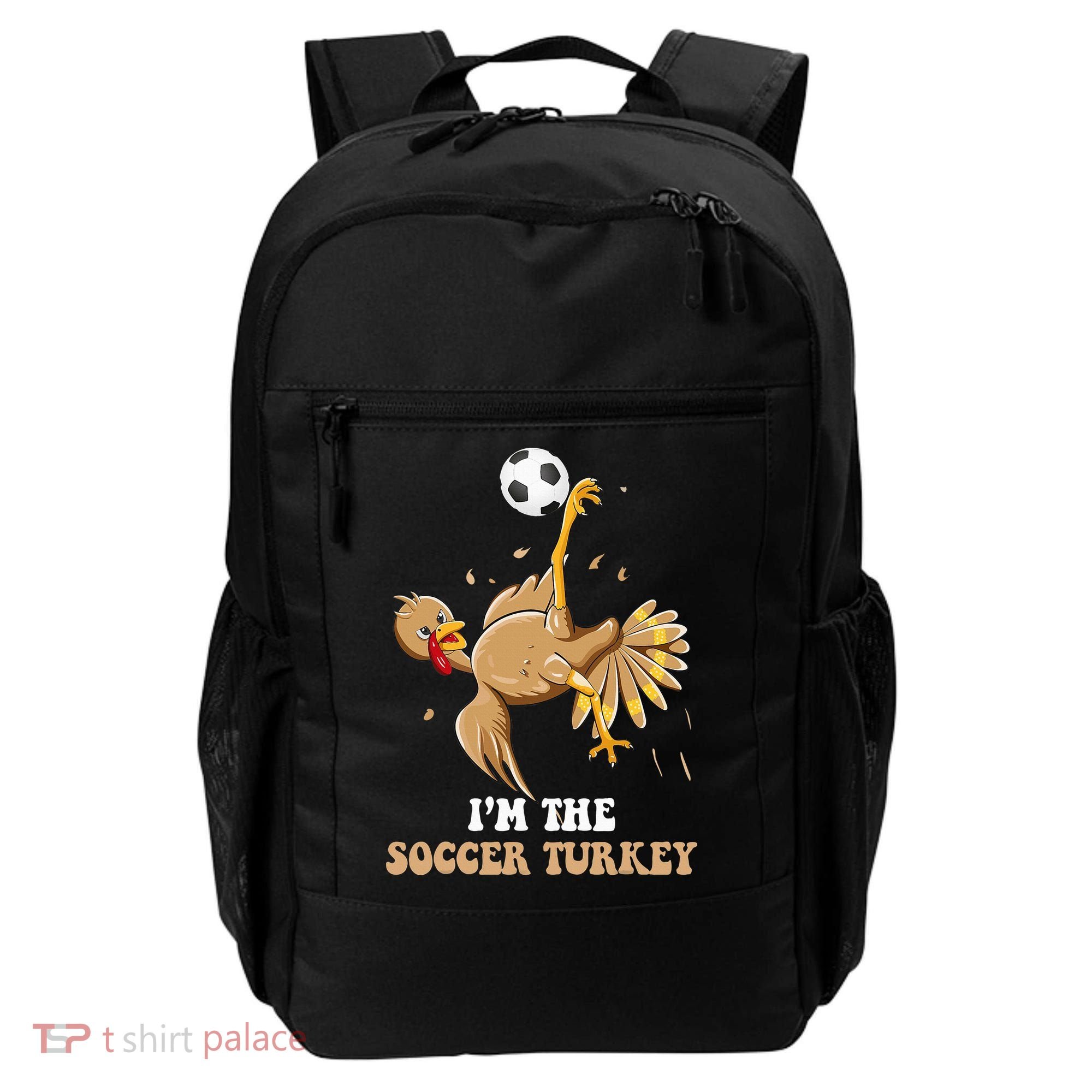 Funny Thanksgiving Turkey Soccer Backpack