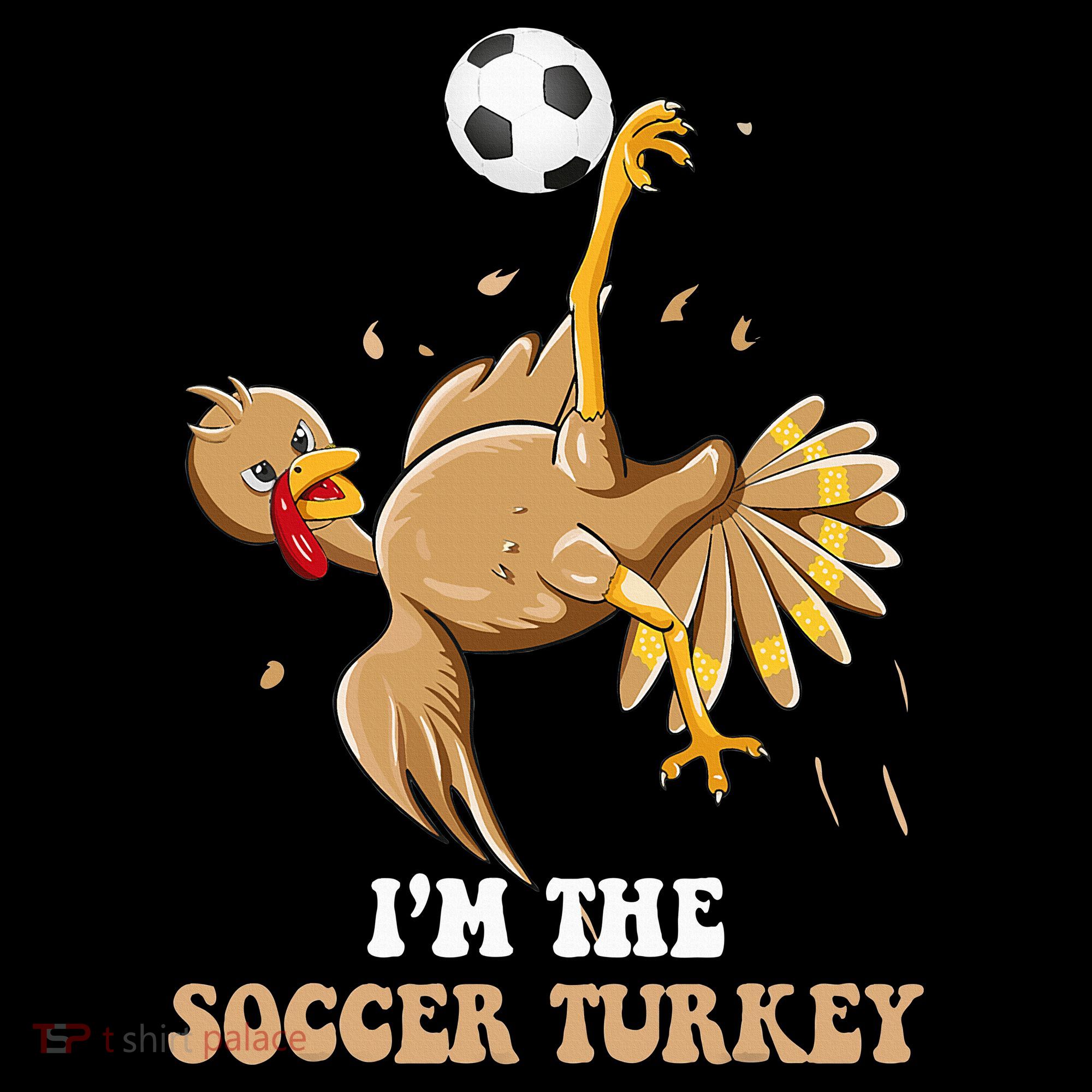 Funny Thanksgiving Turkey Soccer Coaster