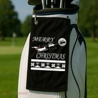 Funny Tow Truck Driver Christmas Gift Repo Golf Towel thumb 2