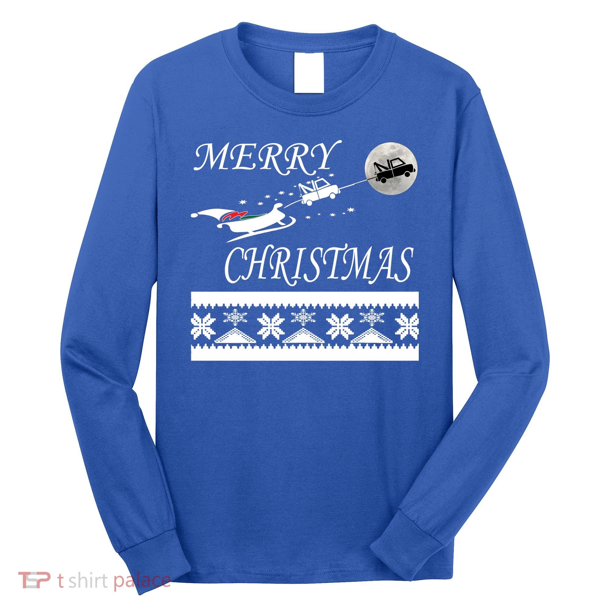 Funny Tow Truck Driver Christmas Gift Repo Long Sleeve Shirt