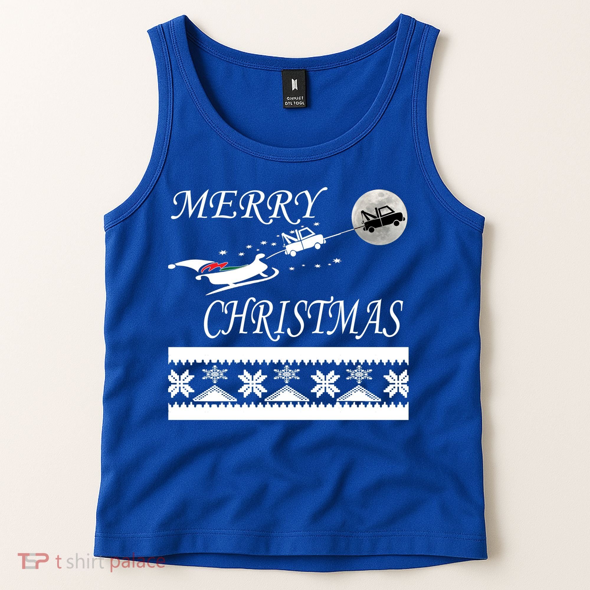 Funny Tow Truck Driver Christmas Gift Repo Tank Top