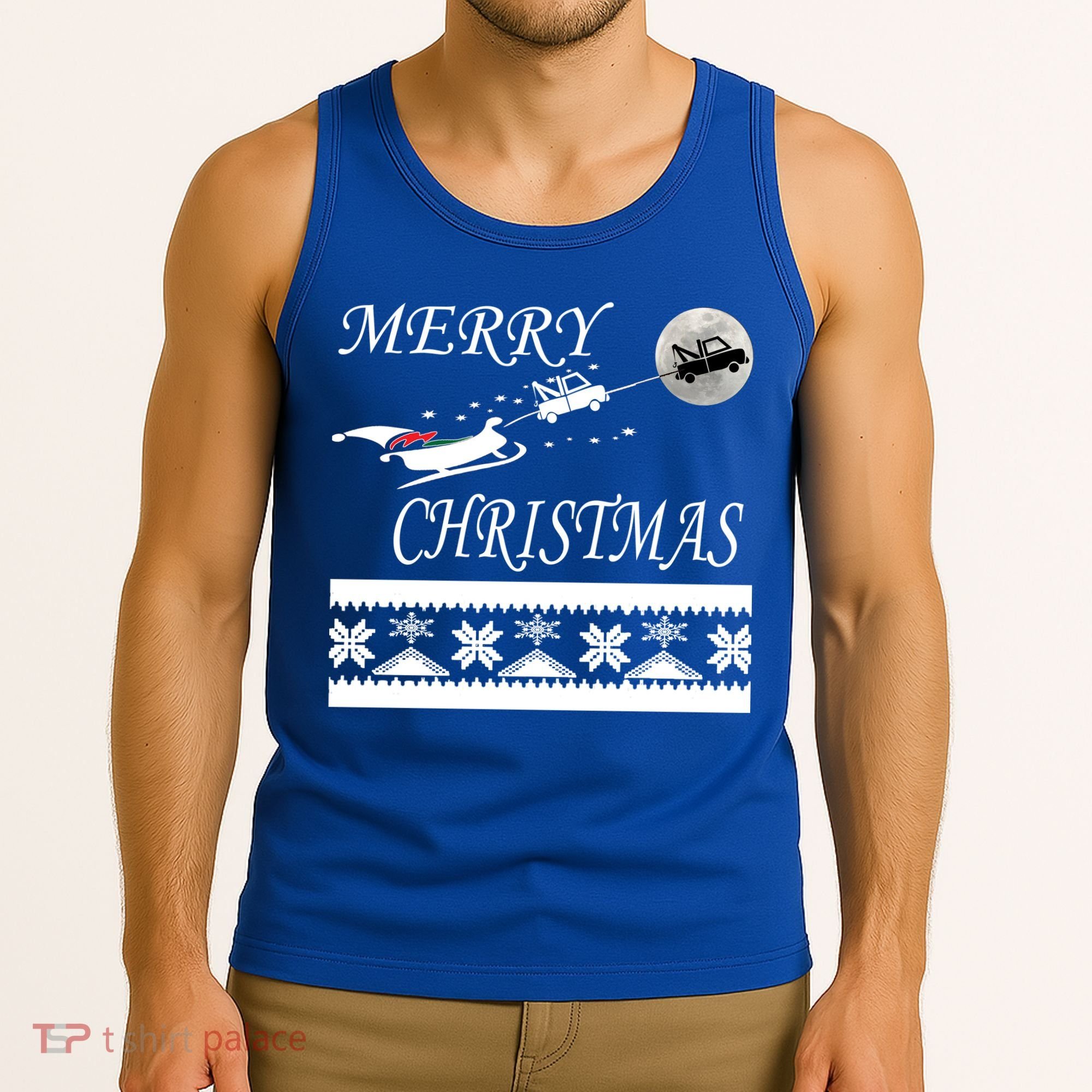 Funny Tow Truck Driver Christmas Gift Repo Tank Top