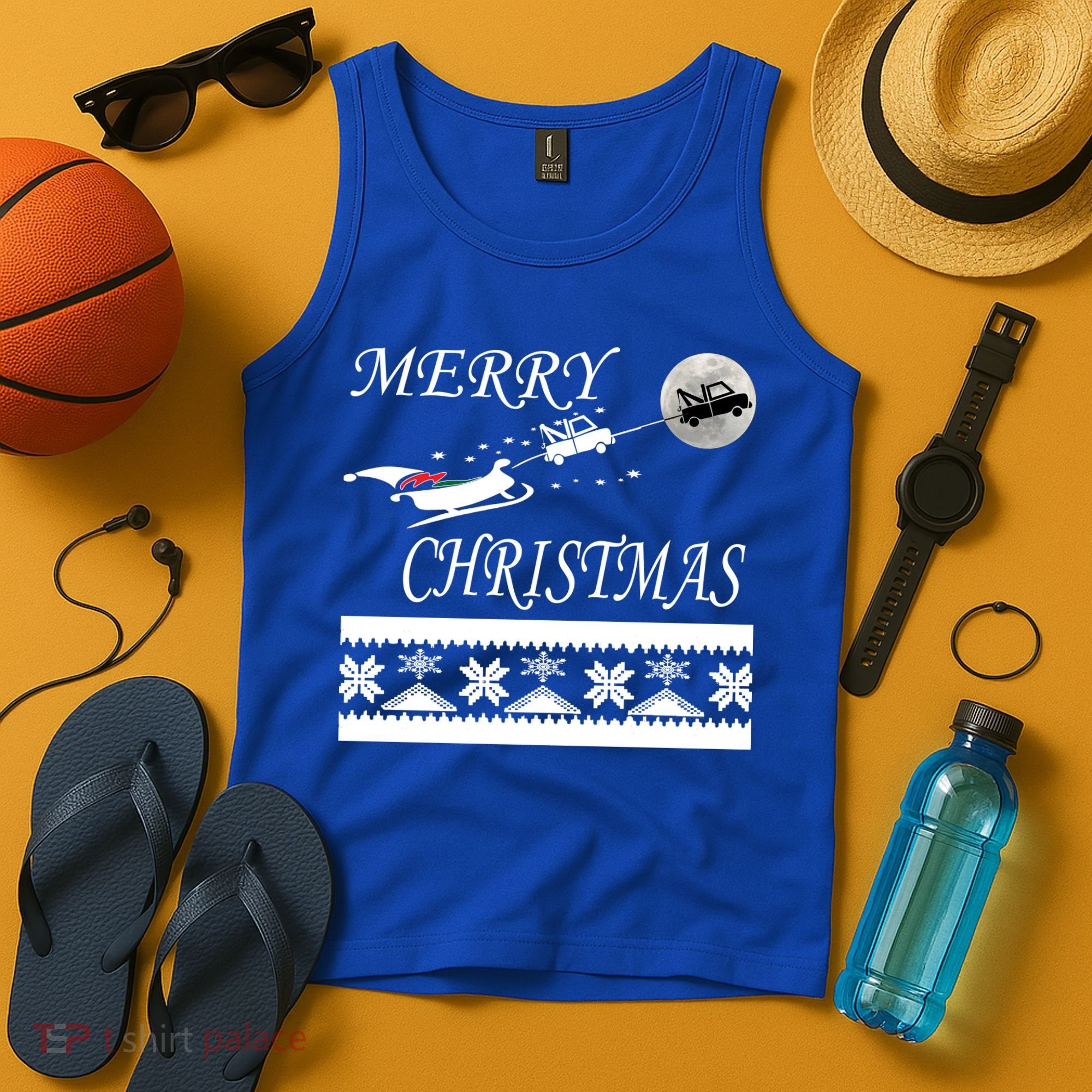 Funny Tow Truck Driver Christmas Gift Repo Tank Top