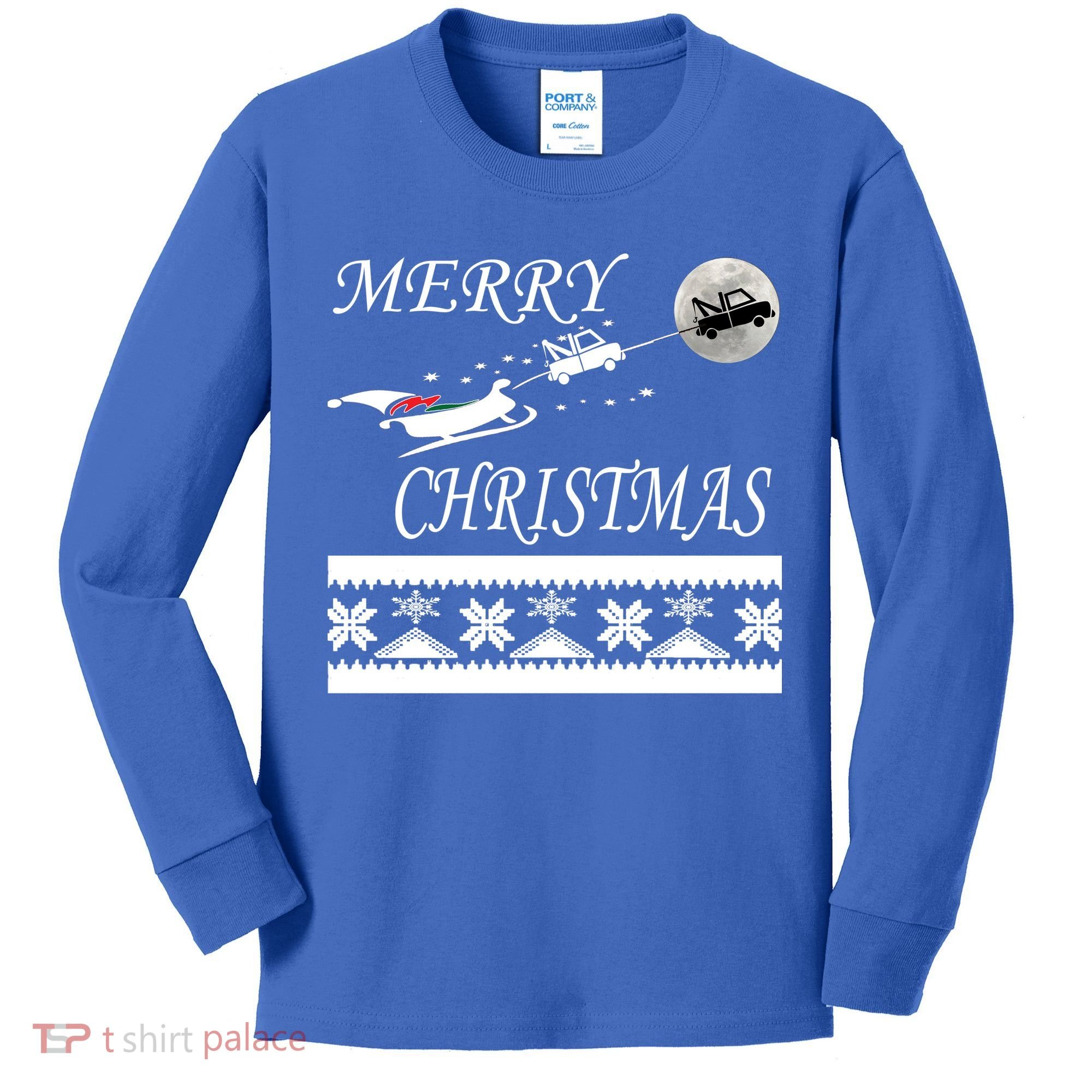 Funny Tow Truck Driver Christmas Gift Repo Kids Long Sleeve Shirt