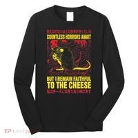 Faithful To The Cheese Japanese Horror Rat Long Sleeve Shirt thumb 0