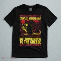 Faithful To The Cheese Japanese Horror Rat T-Shirt thumb 5