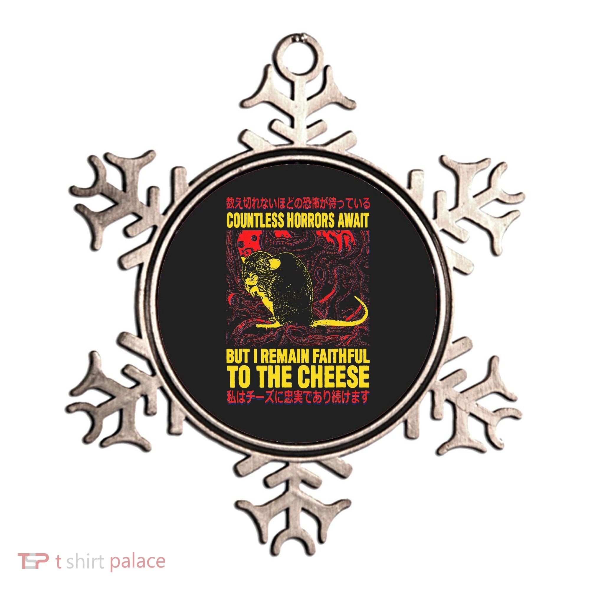 Faithful To The Cheese Japanese Horror Rat Ornament