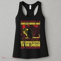Faithful To The Cheese Japanese Horror Rat Women's Tank Top thumb 3