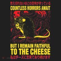 Faithful To The Cheese Japanese Horror Rat Hat thumb 2