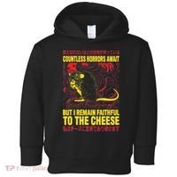 Faithful To The Cheese Japanese Horror Rat Toddler Hoodie thumb 0