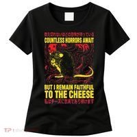 Faithful To The Cheese Japanese Horror Rat Women's T-Shirt thumb 0