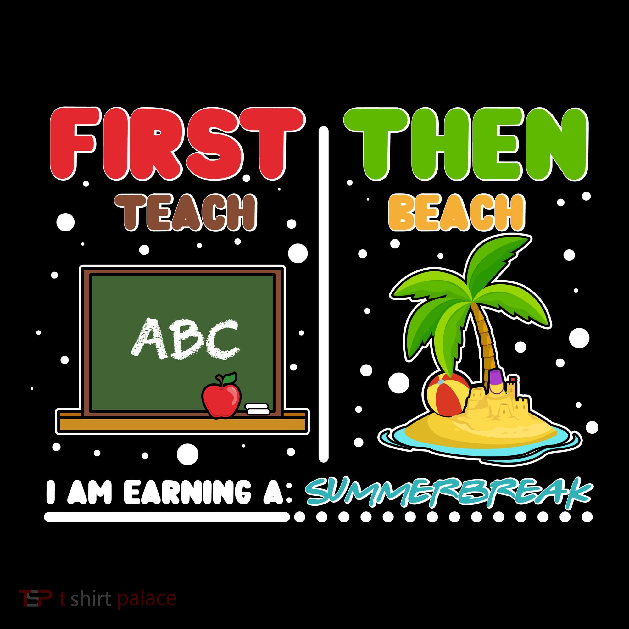 First Teach Then Beach I Am Earning A Summerbreak Ornament