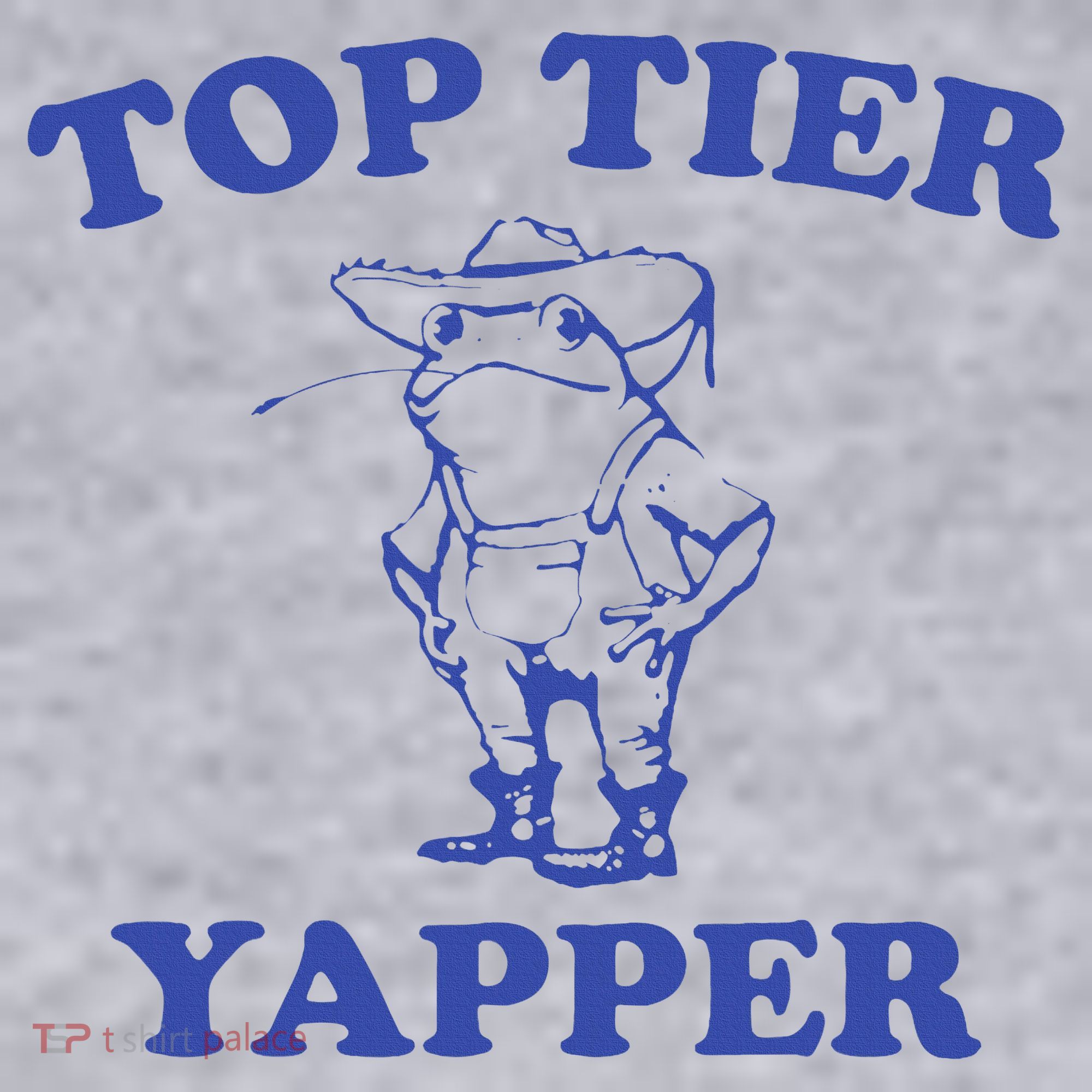 Funny Top Tier Yapper Funny Meme Cowboy Frog Yapping Quote Women's Sweatshirt