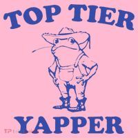 Funny Top Tier Yapper Funny Meme Cowboy Frog Yapping Quote Coaster thumb 2