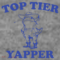 Funny Top Tier Yapper Funny Meme Cowboy Frog Yapping Quote Toddler Hoodie thumb 2