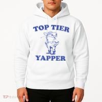 Funny Top Tier Yapper Funny Meme Cowboy Frog Yapping Quote Hoodie thumb 2