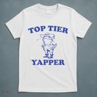 Funny Top Tier Yapper Funny Meme Cowboy Frog Yapping Quote T-Shirt thumb 5