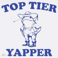 Funny Top Tier Yapper Funny Meme Cowboy Frog Yapping Quote Women's Hoodie thumb 2