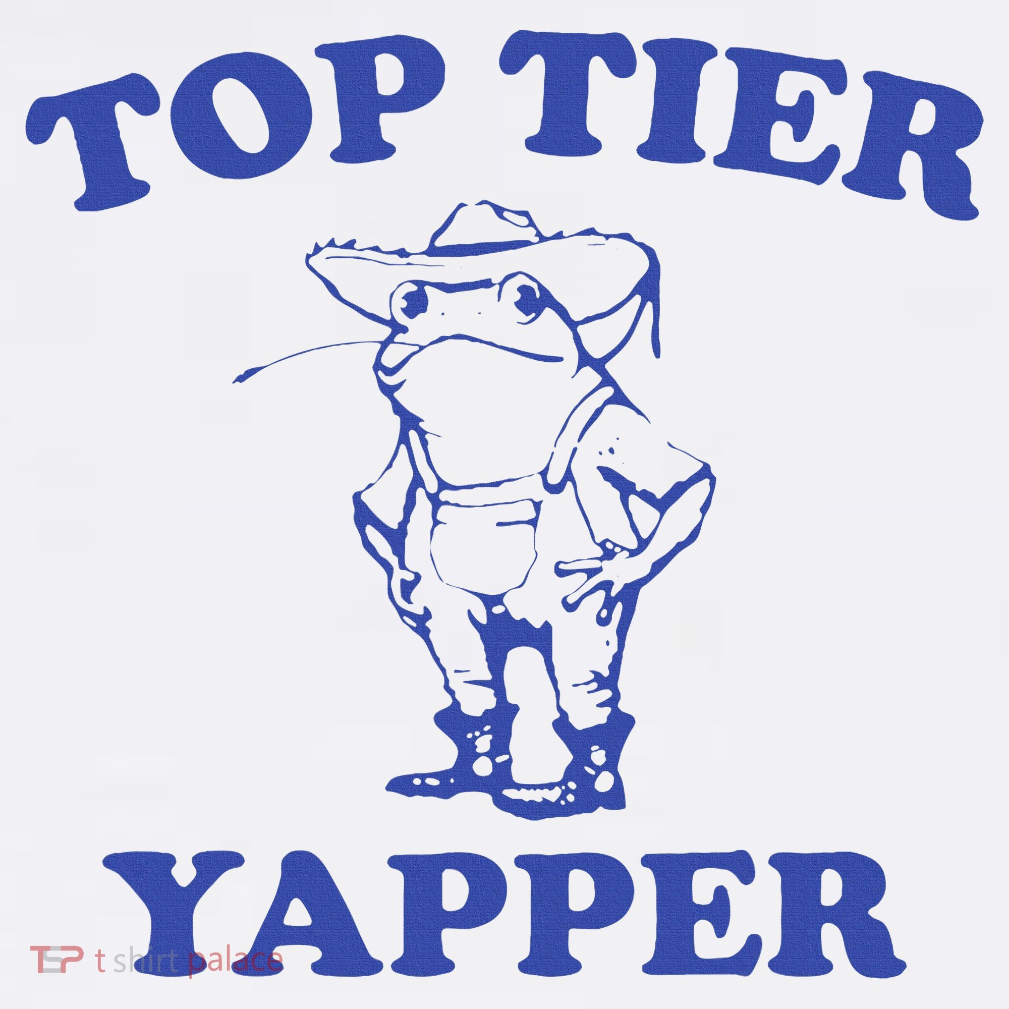 Funny Top Tier Yapper Funny Meme Cowboy Frog Yapping Quote Women's Tank Top