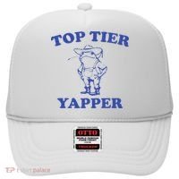 Funny Top Tier Yapper Funny Meme Cowboy Frog Yapping Quote Hat thumb 0