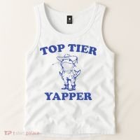 Funny Top Tier Yapper Funny Meme Cowboy Frog Yapping Quote Tank Top thumb 2