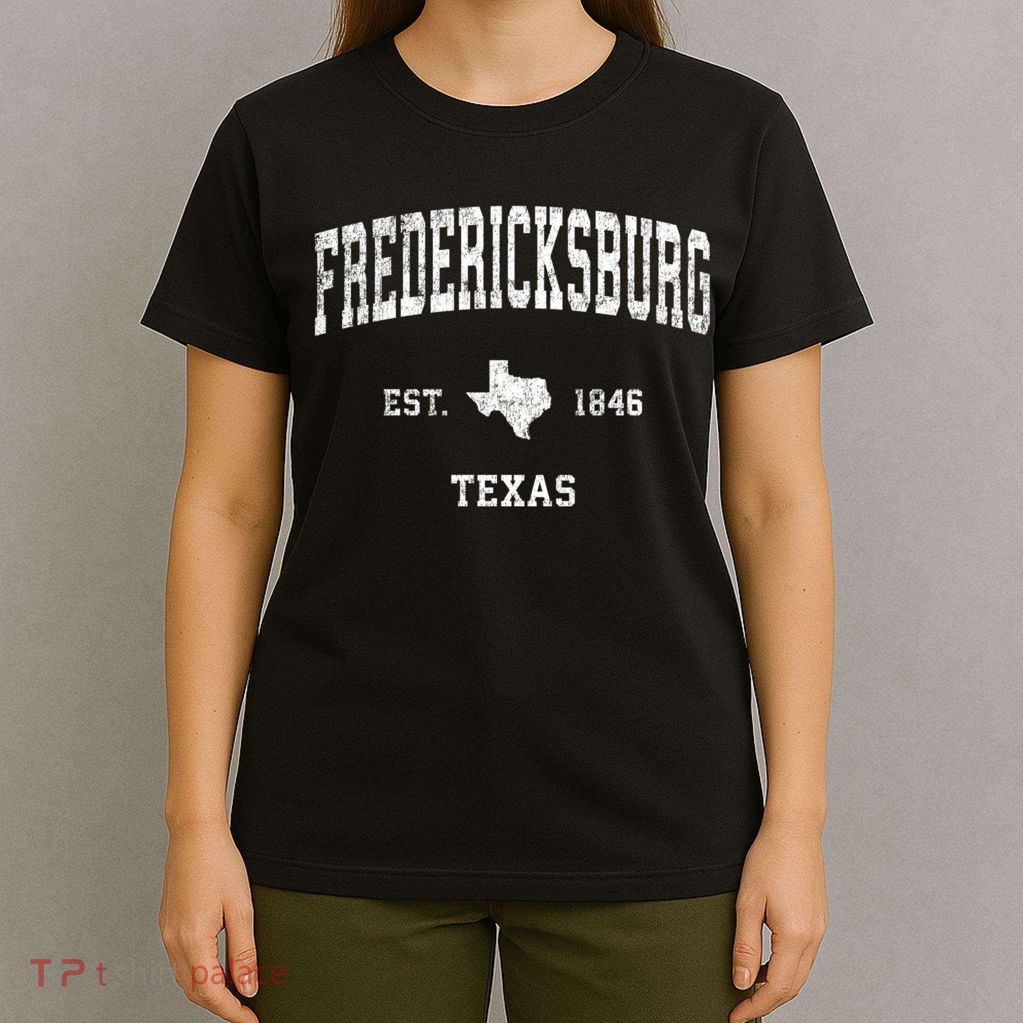 Fredericksburg Texas Tx Vintage Athletic Sports T-Shirt