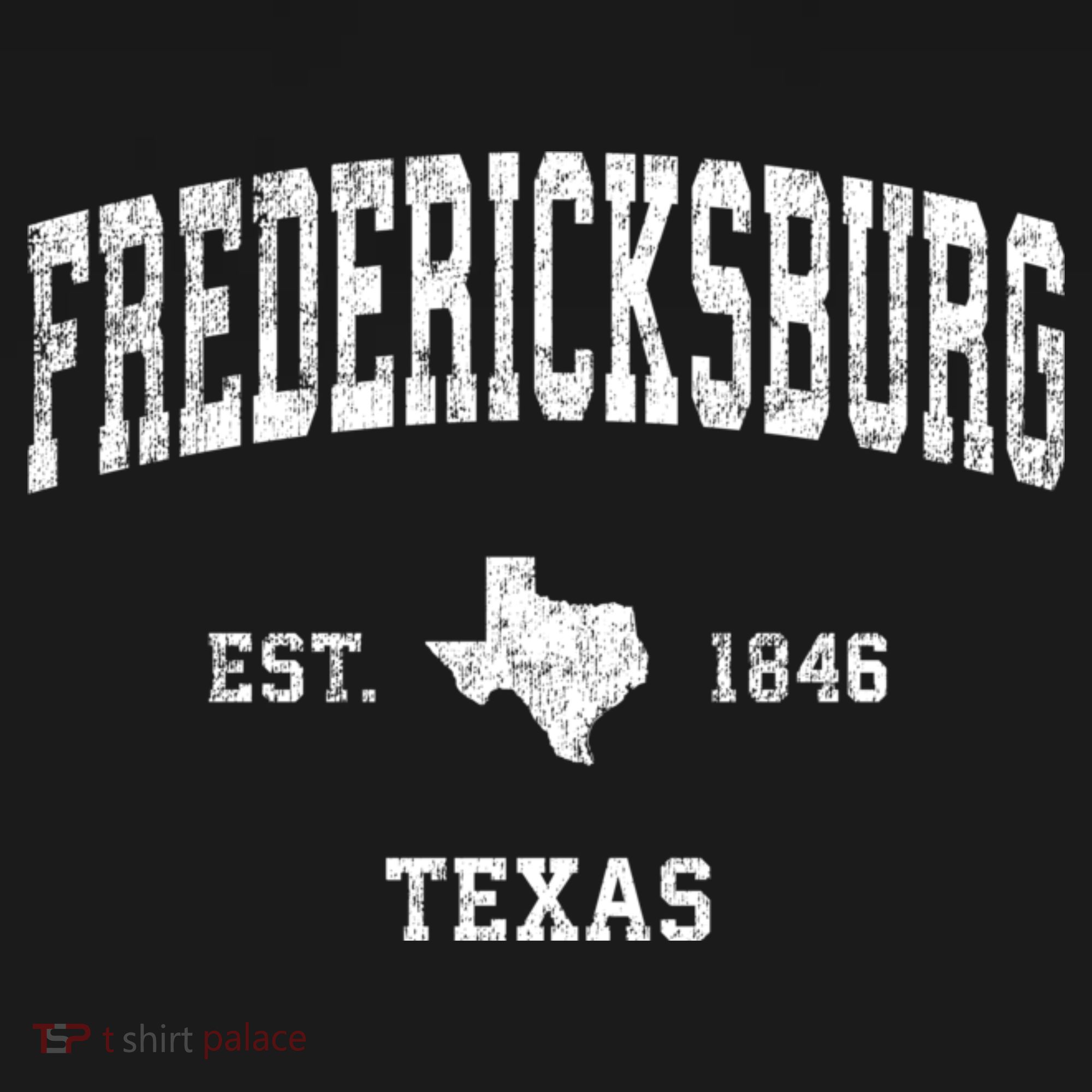 Fredericksburg Texas Tx Vintage Athletic Sports T-Shirt