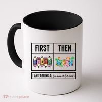 First Teach Then Beach I Am Earning A Summer Break Teacher Coffee Mug thumb 0