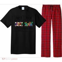 First Teach Then Beach I Am Earning A Summer Break Teacher Pajama Set thumb 0
