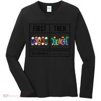 First Teach Then Beach I Am Earning A Summer Break Teacher Women's Long Sleeve Shirt thumb 0