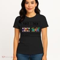 First Teach Then Beach I Am Earning A Summer Break Teacher Women's T-Shirt thumb 4