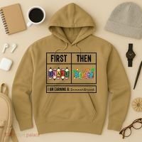 First Teach Then Beach I Am Earning A Summer Break Teacher Hoodie thumb 3