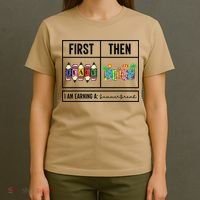 First Teach Then Beach I Am Earning A Summer Break Teacher T-Shirt thumb 4