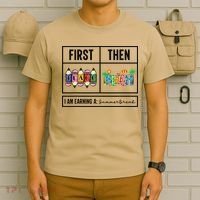 First Teach Then Beach I Am Earning A Summer Break Teacher T-Shirt thumb 6