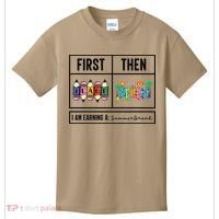 First Teach Then Beach I Am Earning A Summer Break Teacher Kids T-Shirt thumb 0