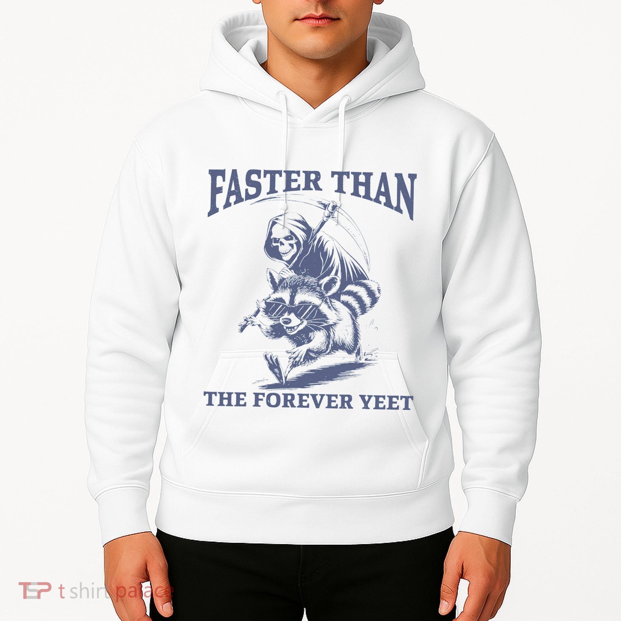 Faster Than The Forever Yeet Run Away Faster Funny Saying Gift Hoodie
