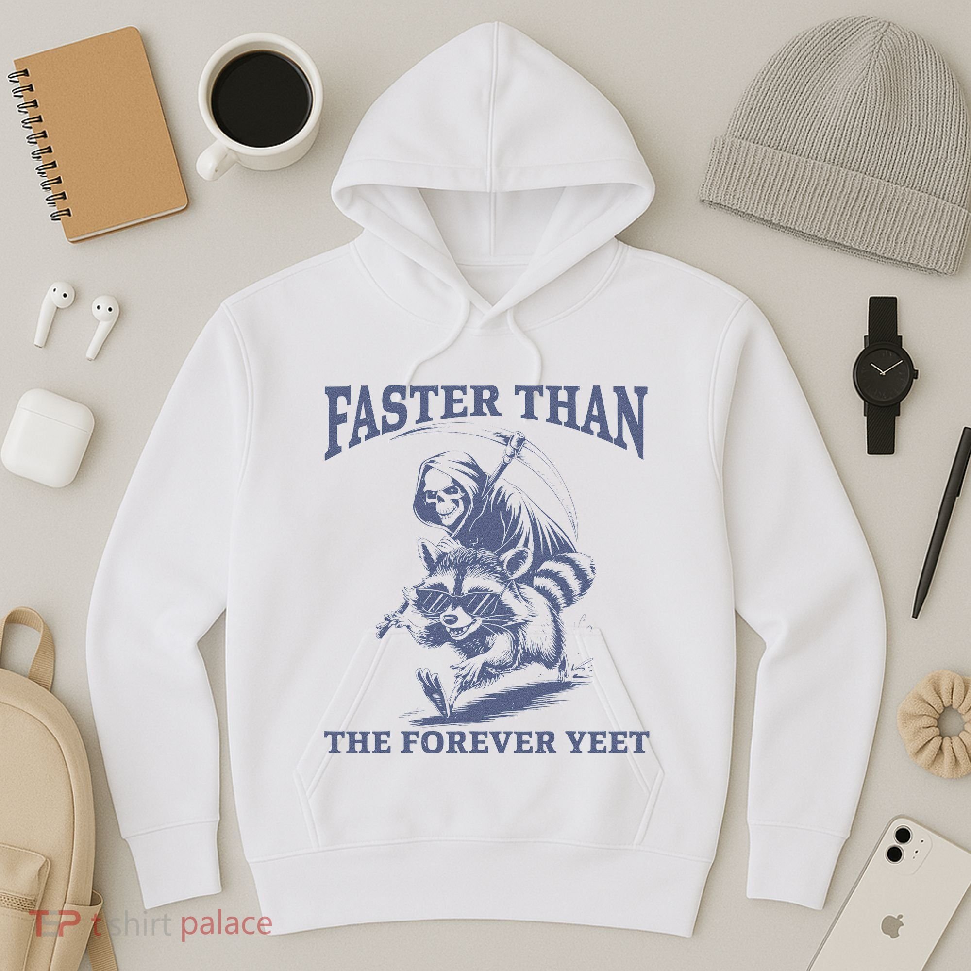 Faster Than The Forever Yeet Run Away Faster Funny Saying Gift Hoodie