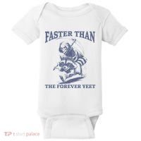 Faster Than The Forever Yeet Run Away Faster Funny Saying Gift Baby Bodysuit thumb 0