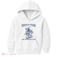 Faster Than The Forever Yeet Run Away Faster Funny Saying Gift Kids Hoodie thumb 0