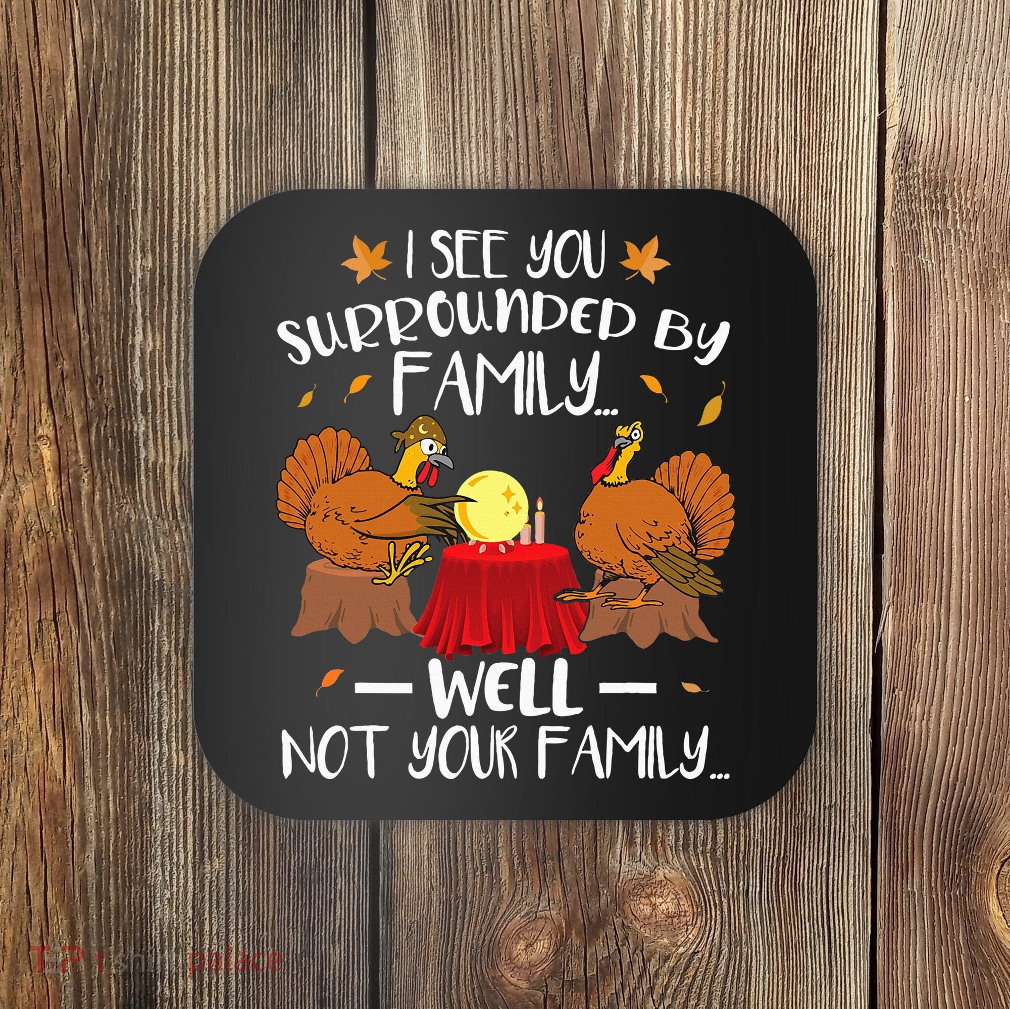 Funny Turkey Thanksgiving Coaster