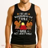 Funny Turkey Thanksgiving Tank Top thumb 3
