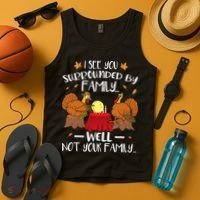 Funny Turkey Thanksgiving Tank Top thumb 4