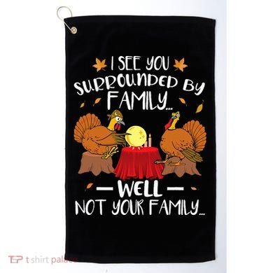 Funny Turkey Thanksgiving Golf Towel